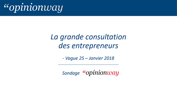 Grande consultation des entrepreneurs - janvier 2018