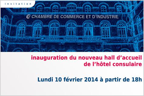 Inauguration du hall d'accueil de la CCI