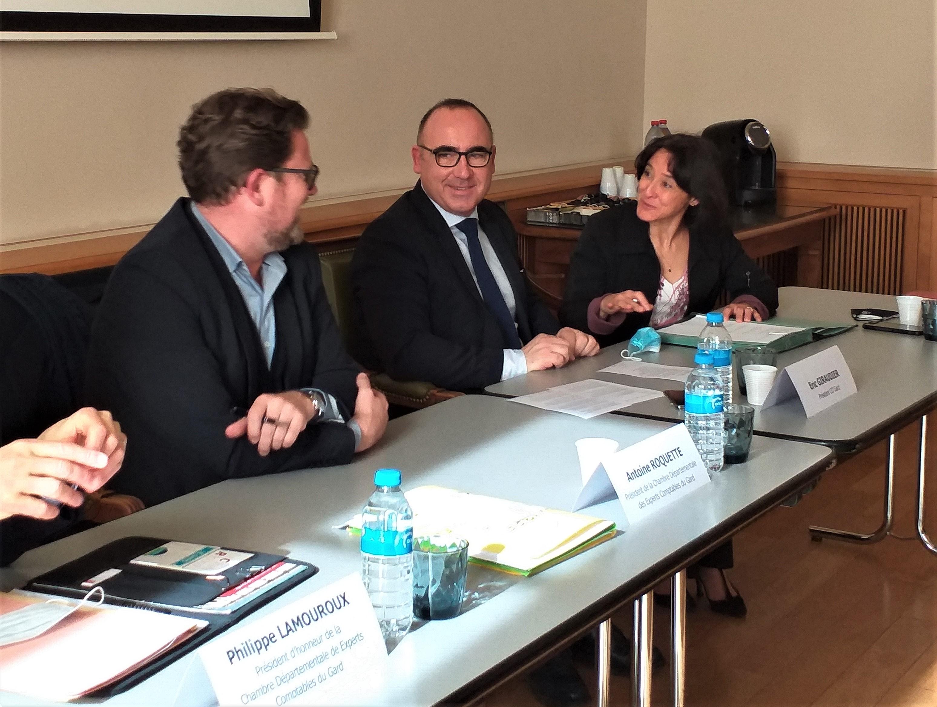 La CCI Gard signe une convention de partenariat avec les représentants des experts-comptables