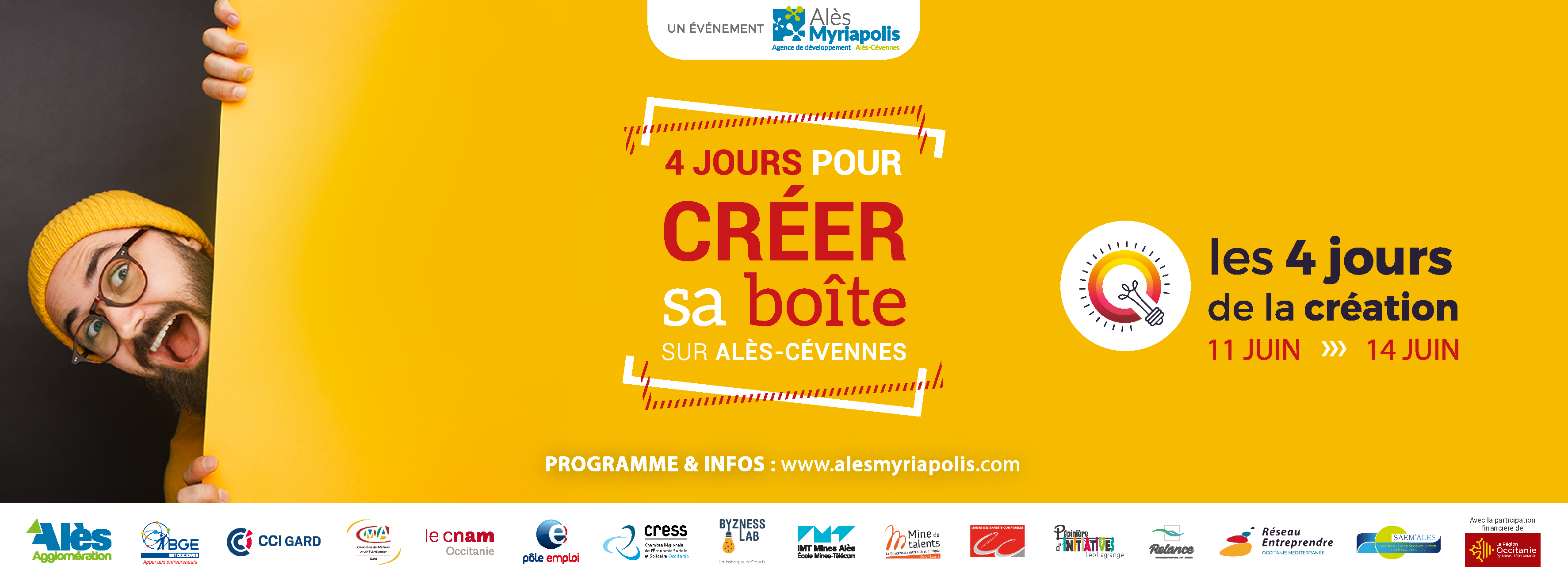 Les 4 jours de la création d’entreprises du 11 au 14 juin 2019
