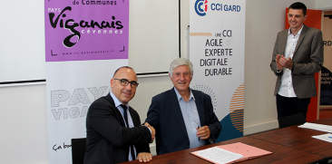 Signature de la convention de partenariat entre le CCPV et la CCI GARD